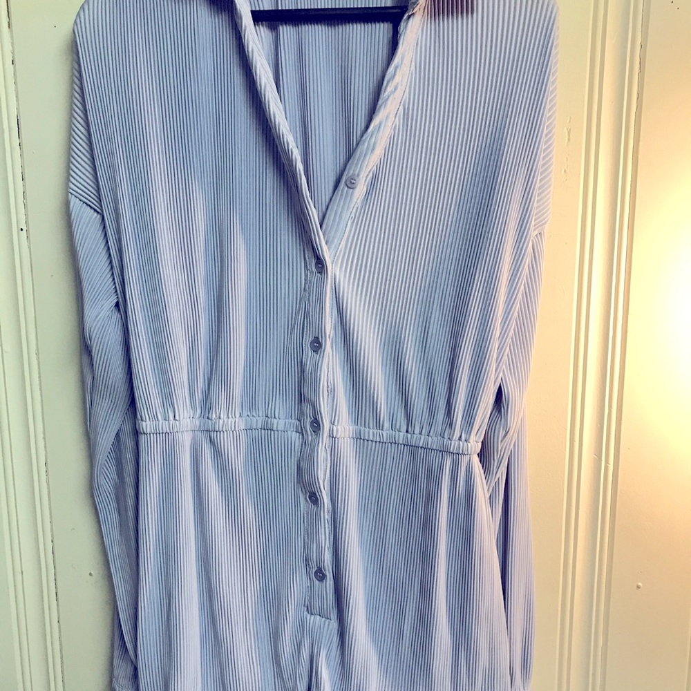 Women’s vintage long sleeve short jumpsuit